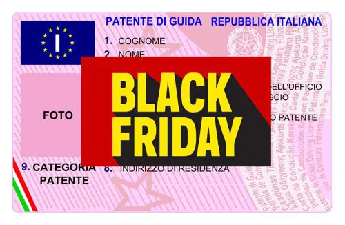 Sconti Black Friday anche sulla tua patente