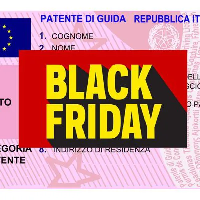 Sconti Black Friday anche sulla tua patente