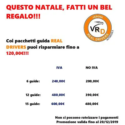 Natale con l'autoscuola Verona Real Drivers