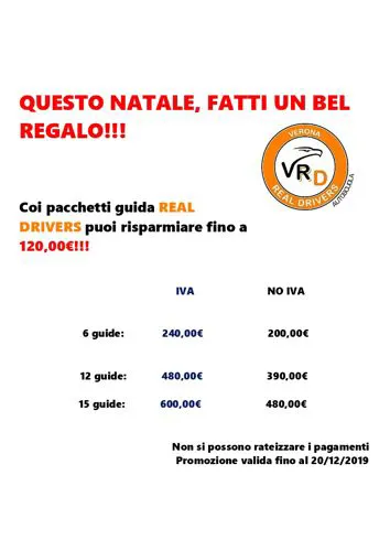 Natale con l'autoscuola Verona Real Drivers